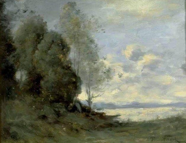 The banks of the Loire by Paul Trouillebert — Oil Painting Reproduction