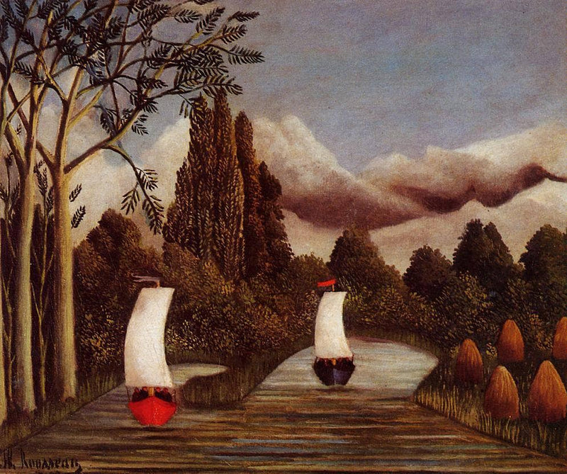 The Banks of the Oise by Henri Rousseau — Oil Painting Reproduction