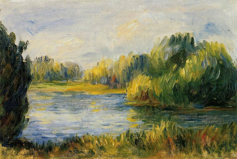 The Banks of the River by Pierre-Auguste Renoir — Oil Painting Reproduction