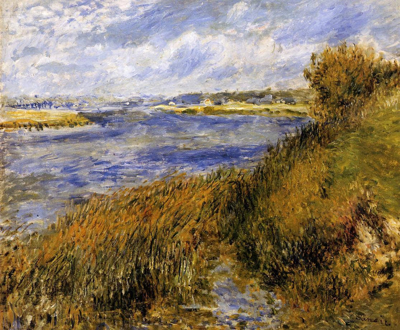 The Banks of the Seine at Champrosay by Pierre-Auguste Renoir — Oil Painting Reproduction