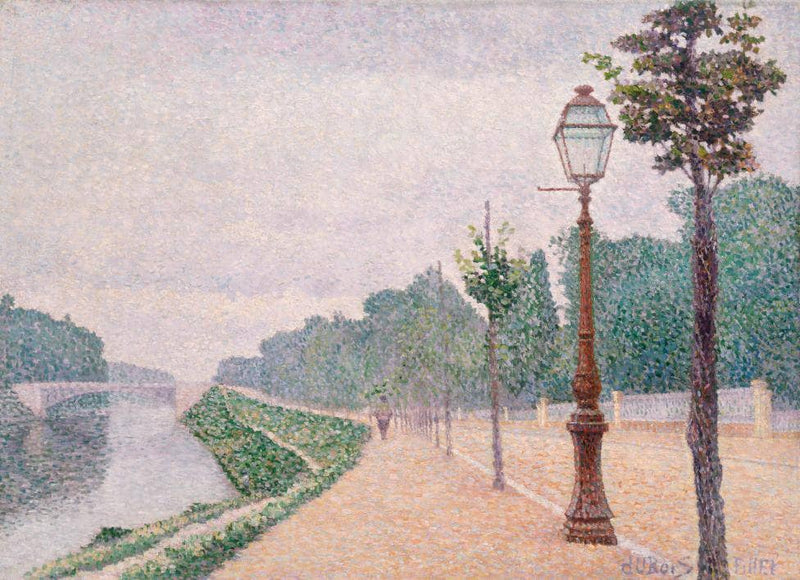 The Banks of the Seine at Neuilly by Albert Dubois-Pillet — Oil Painting Reproduction