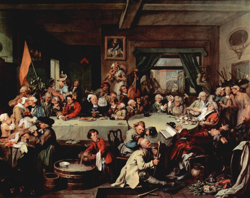 The Banquet by William Hogarth — Oil Painting Reproduction