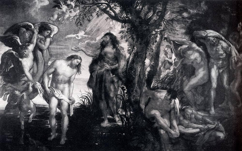 The Baptism of Christ by Peter Paul Rubens — Oil Painting Reproduction