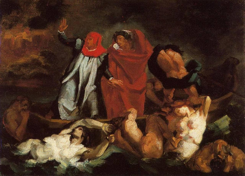 The Barque of Dante (after Delacroix) by Paul Cezanne — Oil Painting Reproduction