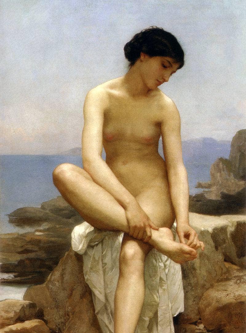 The Bather by William-Adolphe Bouguereau — Oil Painting Reproduction