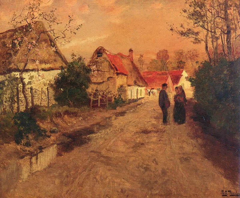 The Battle of Arques, Normandy by Frits Thaulow — Oil Painting Reproduction