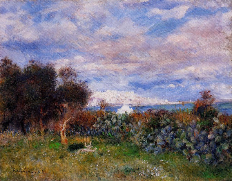 The Bay of Algiers by Pierre-Auguste Renoir — Oil Painting Reproduction