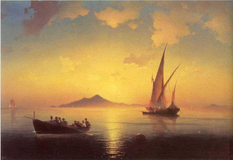 The Bay of Naples by Ivan Aivazovsky — Oil Painting Reproduction