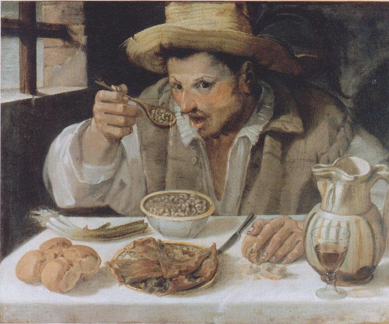 The Bean Eater by Annibale Carracci — Oil Painting Reproduction