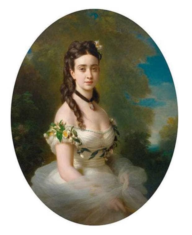 The beautiful American by Franz Xaver Winterhalter — Oil Painting Reproduction