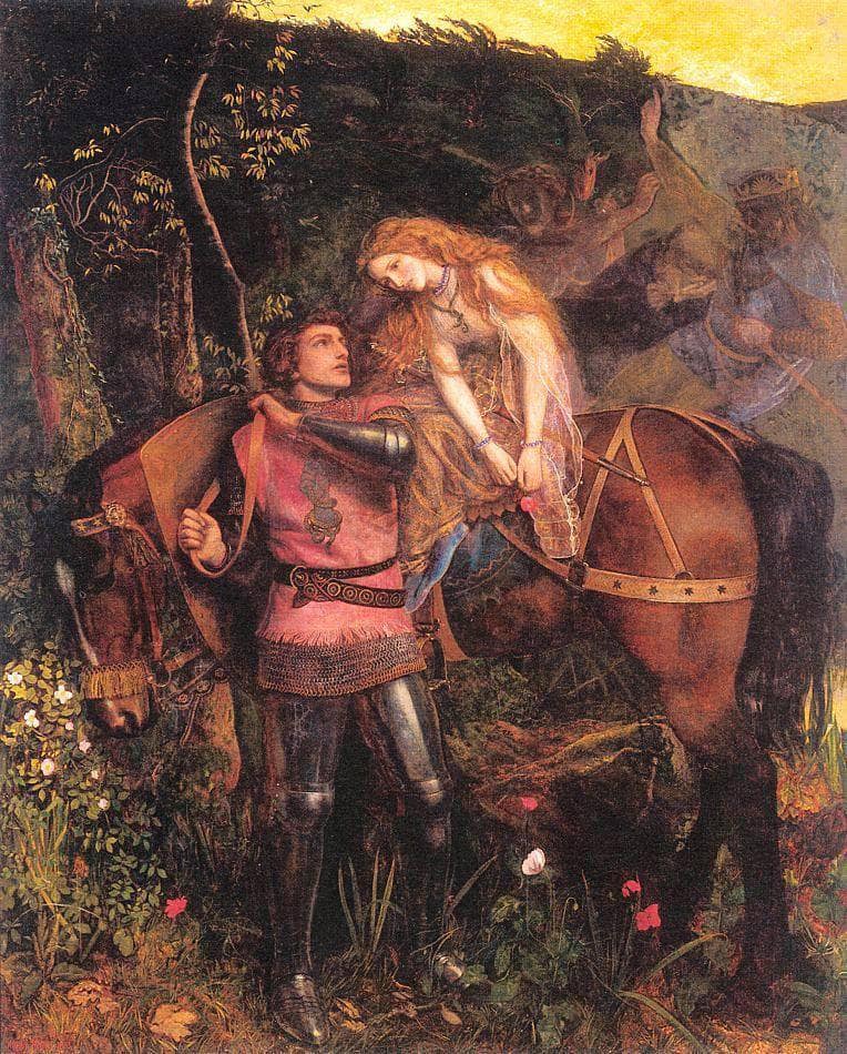 The Beautiful Lady Without Pity by Arthur Hughes — Oil Painting Reproduction