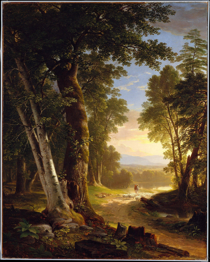 The Beeches by Asher Brown Durand — Oil Painting Reproduction