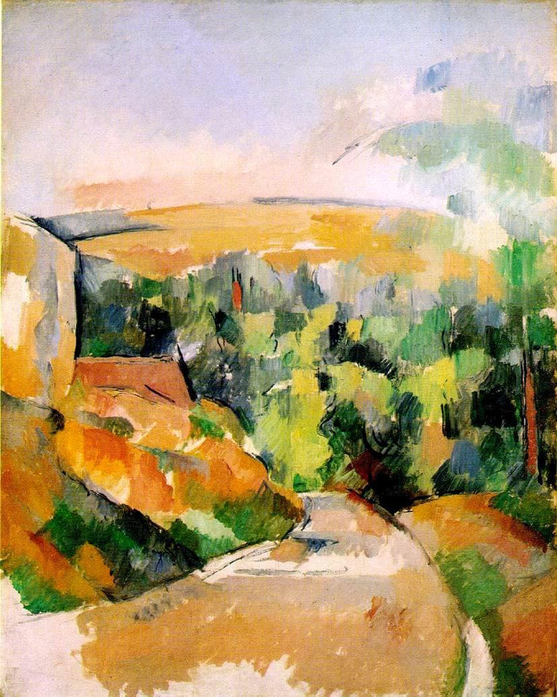The Bend in the road by Paul Cezanne — Oil Painting Reproduction