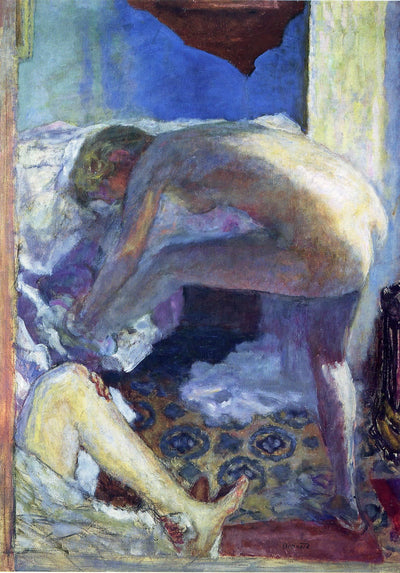 The big blue naked in study