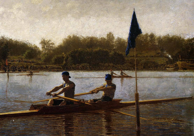 The Biglin Brothers Turning the Stake Boat by Thomas Eakins — Oil Painting Reproduction