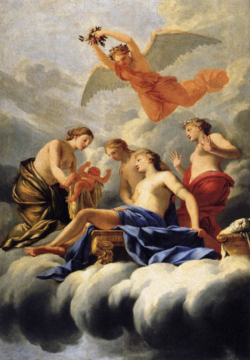 The Birth of Cupid by Eustache Le Sueur — Oil Painting Reproduction