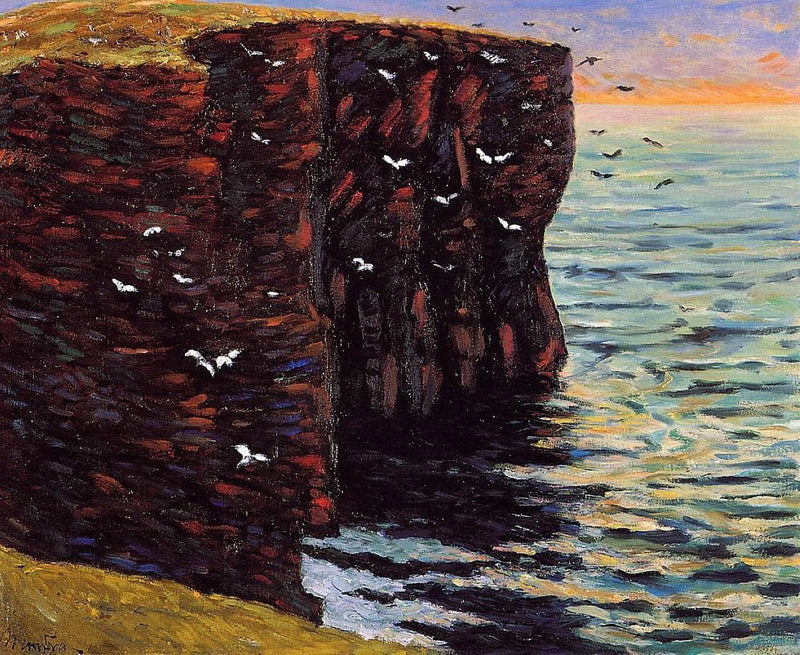 The Black Cliffs at Thurso by Maxime Maufra — Oil Painting Reproduction