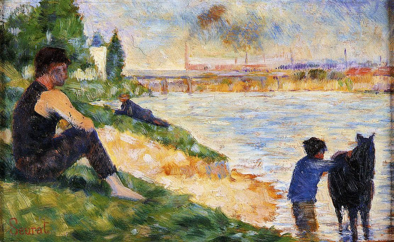 The Black Horse by Georges Seurat — Oil Painting Reproduction