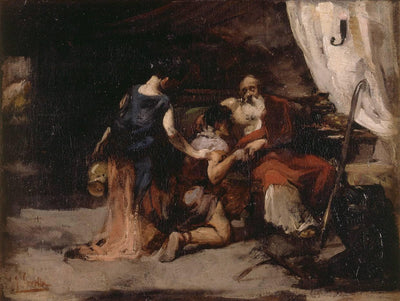 The blessing of Isaac in apartment