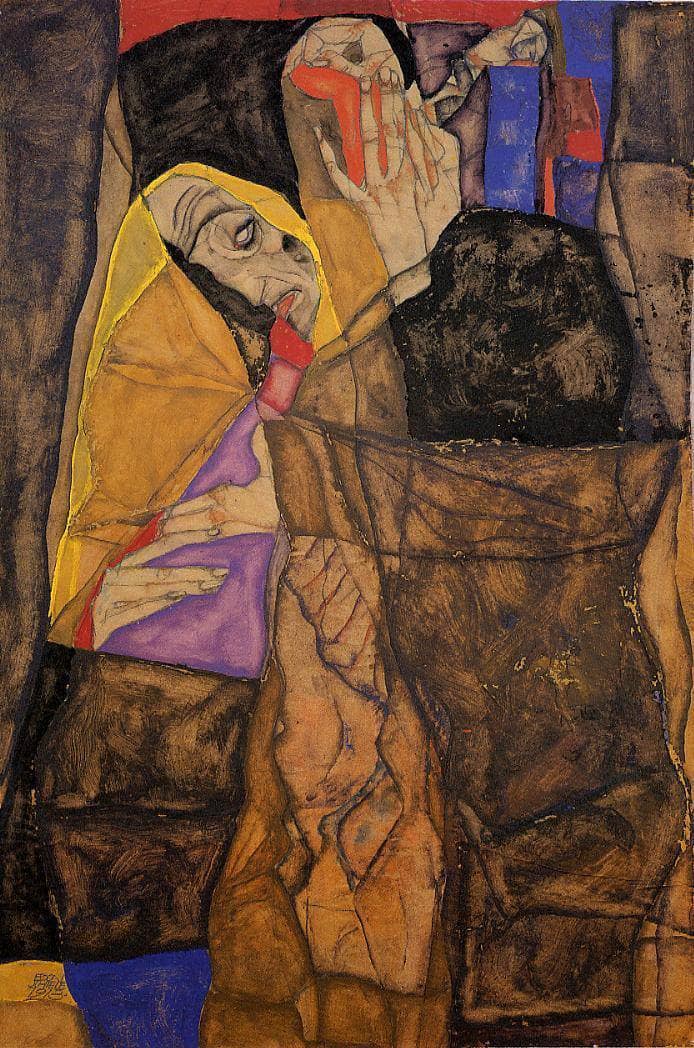 The Blind by Egon Schiele — Oil Painting Reproduction