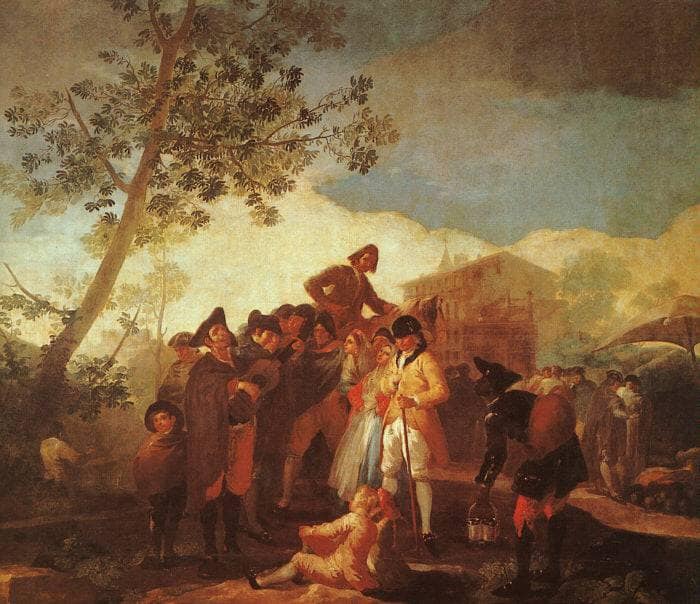 The Blind Guitar Player by Francisco Goya — Oil Painting Reproduction