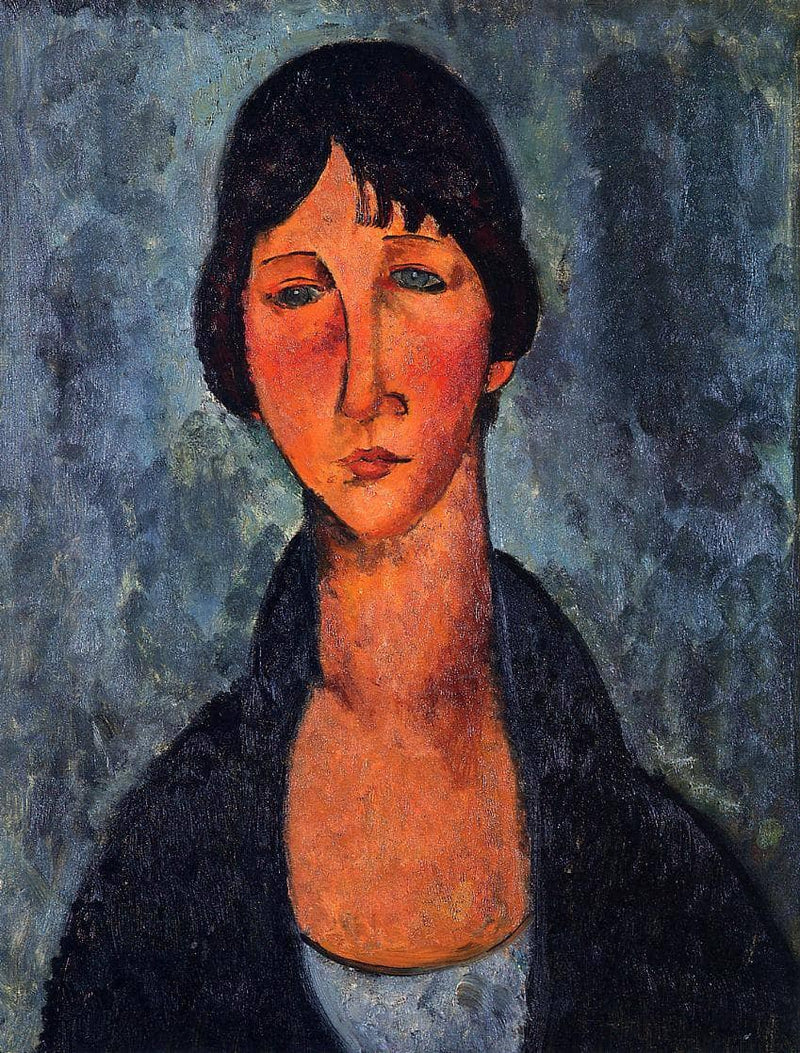 The Blue Blouse by Amedeo Modigliani — Oil Painting Reproduction