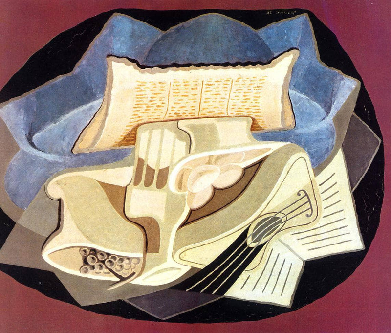 The Blue Cloth by Juan Gris — Oil Painting Reproduction