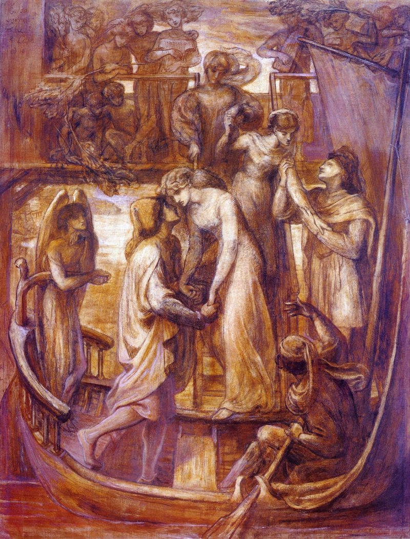 The Boat of Love by Dante Gabriel Rossetti — Oil Painting Reproduction