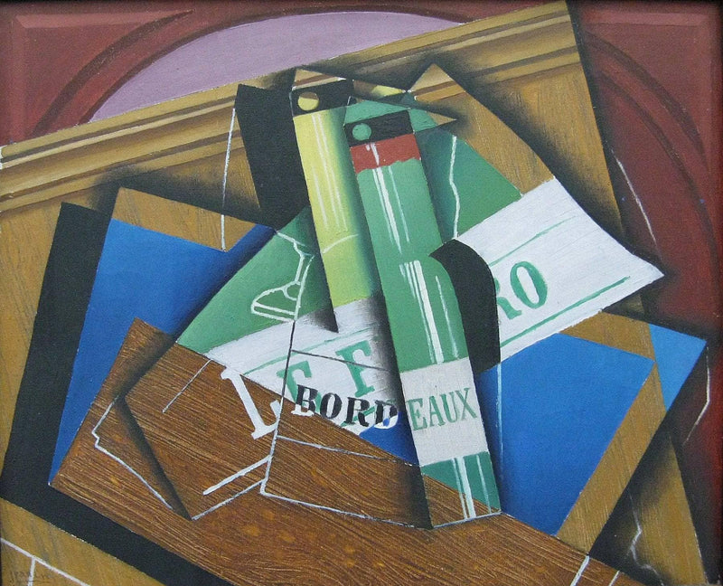 The Bordeaux bottle by Juan Gris — Oil Painting Reproduction