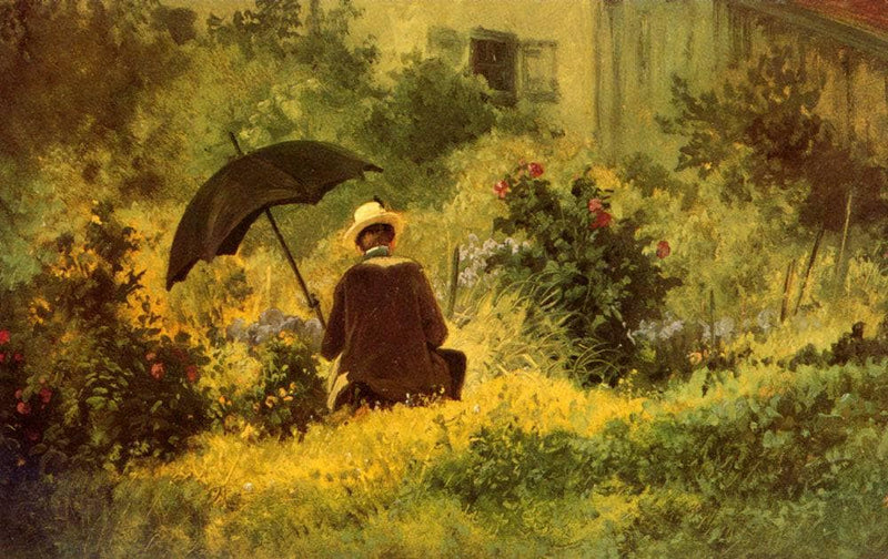 The Botanist by Carl Spitzweg — Oil Painting Reproduction