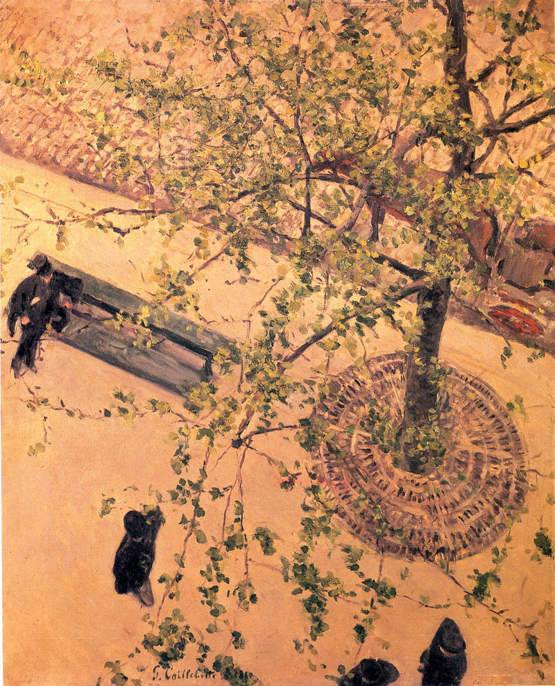 The Boulevard Viewed from Above by Gustave Caillebotte — Oil Painting Reproduction