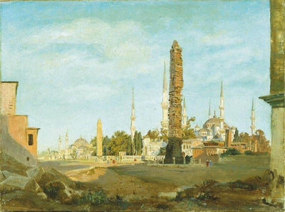The Brazen Column and Egyptian Obelisk, the Blue Mosque and Haghia Sophia in dining room