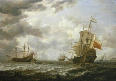 The 'Brederode' off Hellevoetsluis in study