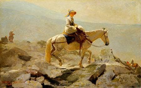 The Bridal Path, White Mountains by Winslow Homer — Oil Painting Reproduction