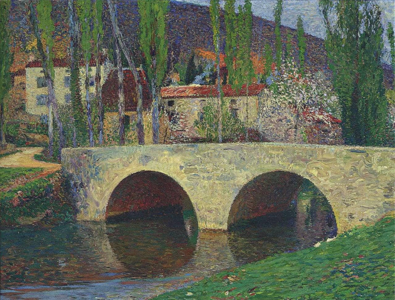 The Bridge at Labastide du Vert by Henri Martin — Oil Painting Reproduction