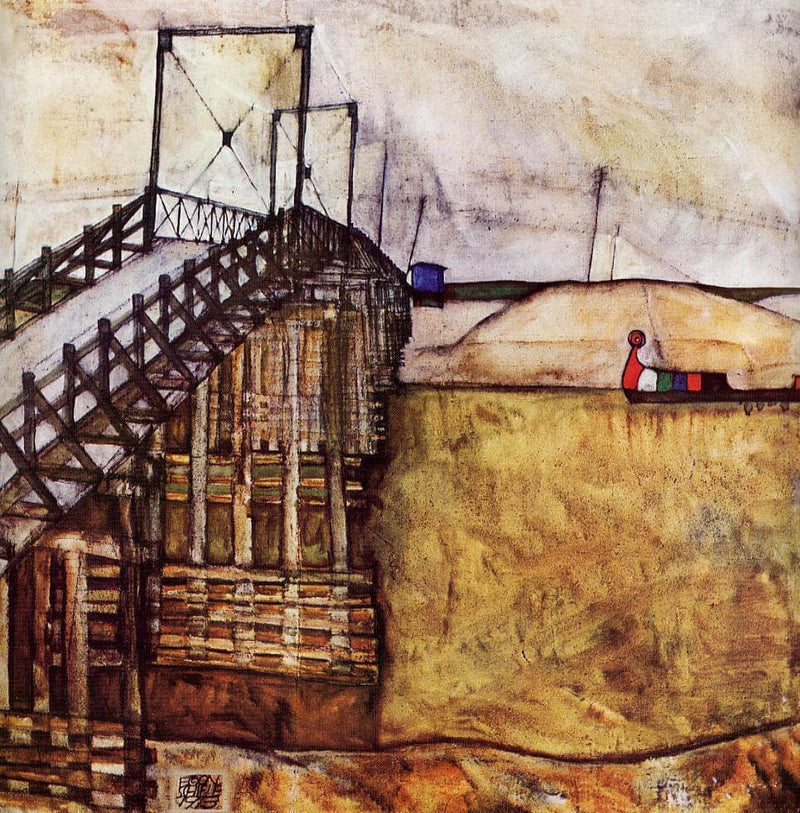 The Bridge by Egon Schiele — Oil Painting Reproduction