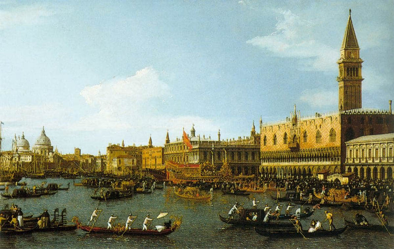 The Bucintoro, Venice by Canaletto — Oil Painting Reproduction