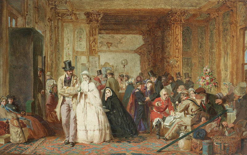 The buffet Swindon station by George Elgar Hicks — Oil Painting Reproduction