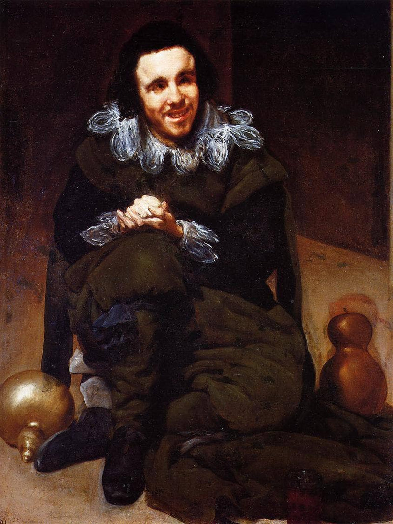 The Buffoon Calabacillas, mistakenly called The Idiot of Coria by Diego Velazquez — Oil Painting Reproduction