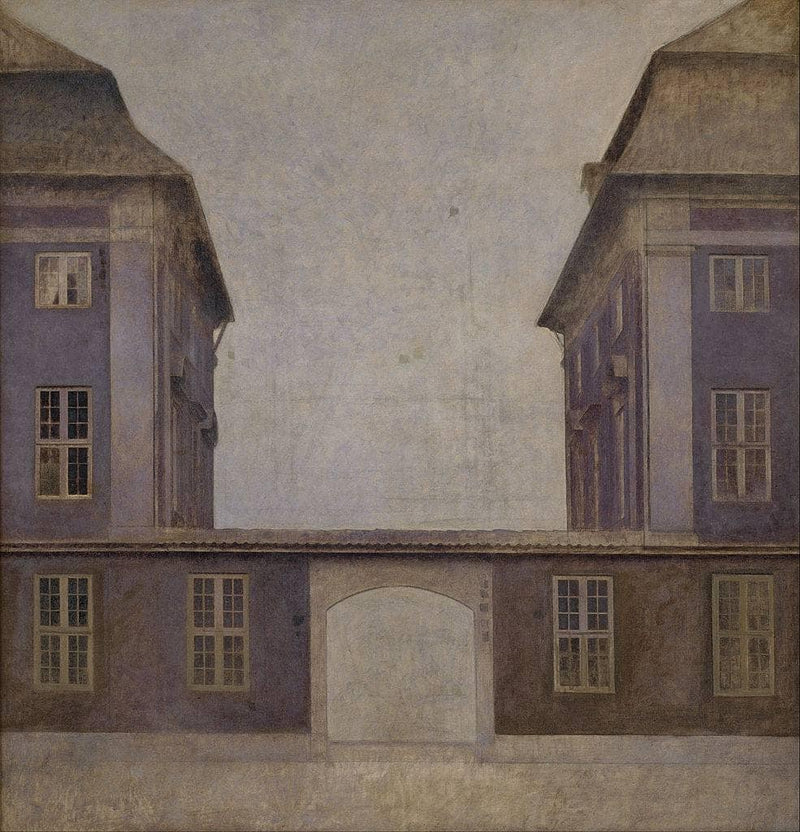 The Buildings of the Asiatic Company, seen from St. Annæ Street by Vilhelm Hammershoi — Oil Painting Reproduction