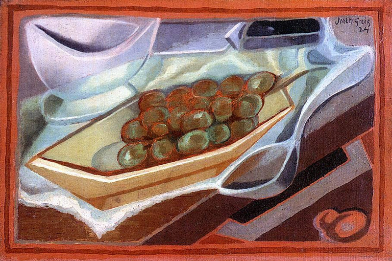 The Bunch of Grapes by Juan Gris — Oil Painting Reproduction