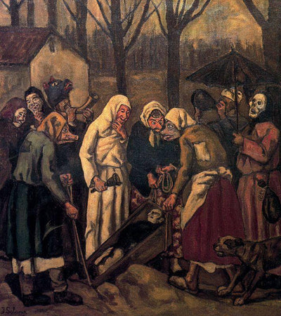 The Burial of the Sardine in master bedroom