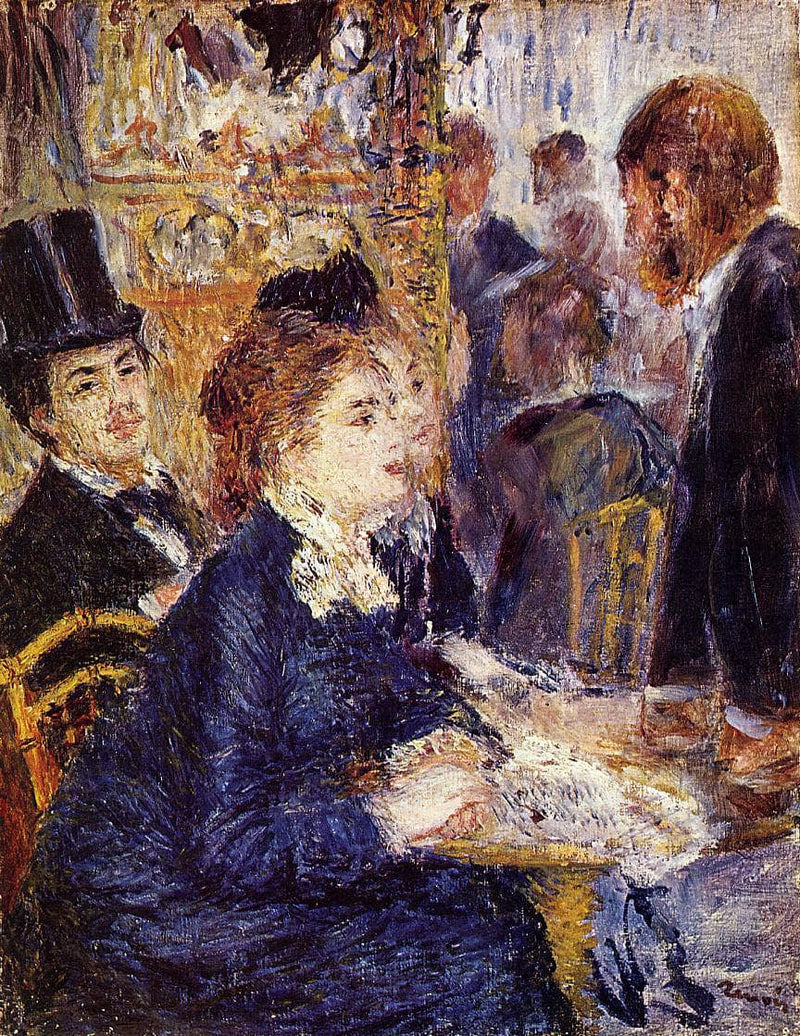 The Cafe by Pierre-Auguste Renoir — Oil Painting Reproduction