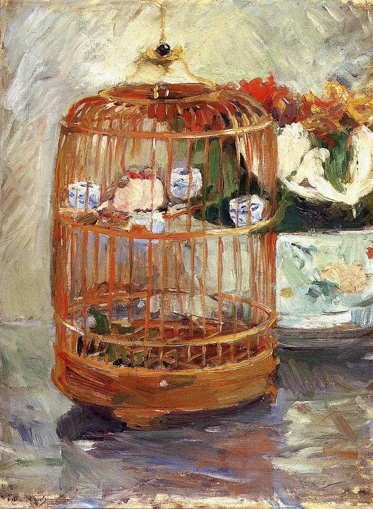 The Cage by Berthe Morisot — Oil Painting Reproduction