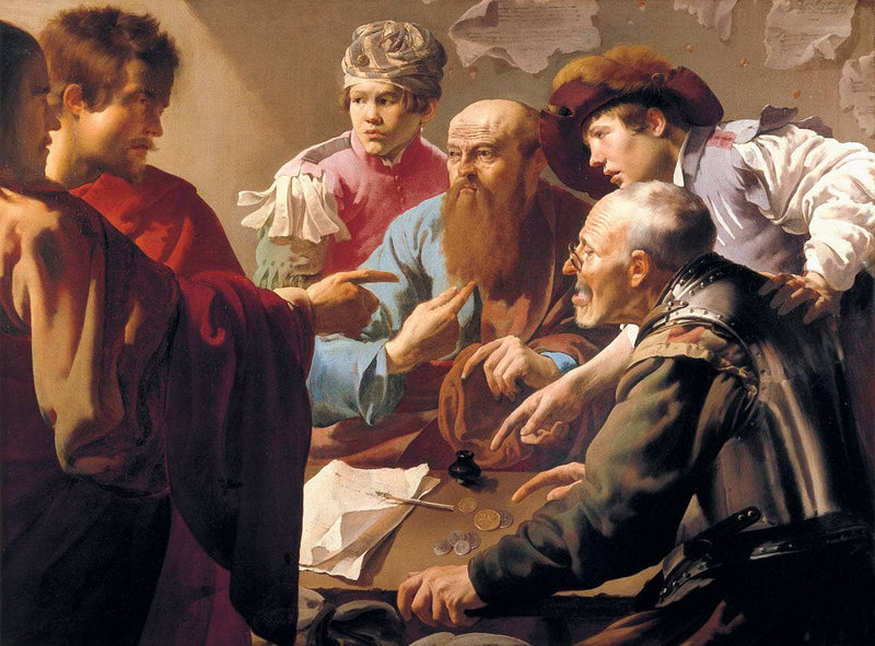 The Calling of St. Matthew by Hendrick Terbrugghen — Oil Painting Reproduction