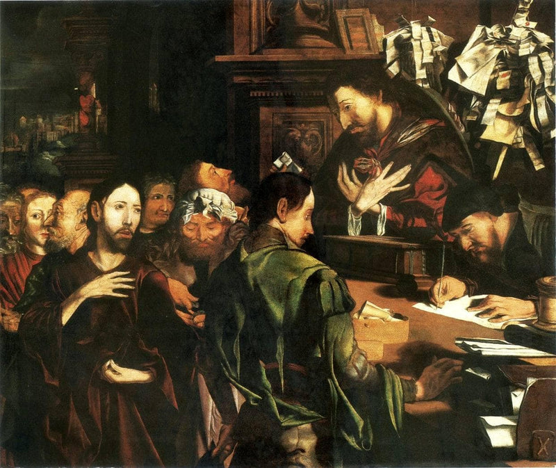 The Calling of St. Matthew by Marinus van Reymerswaele — Oil Painting Reproduction