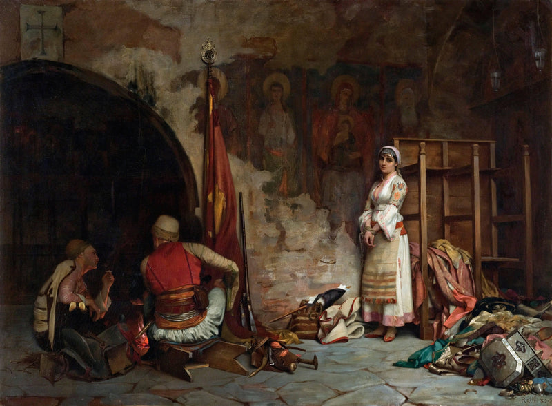 The captive by Théodore Ralli — Oil Painting Reproduction