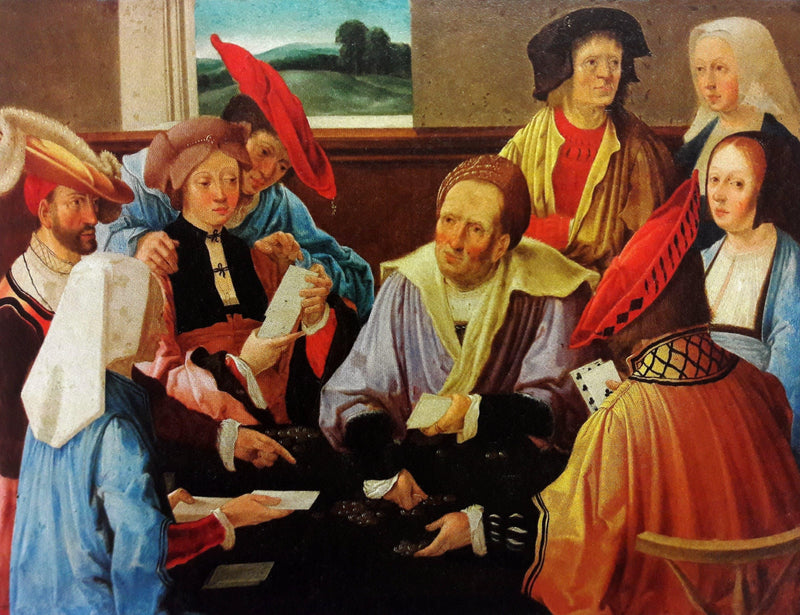 The Card Players by Lucas van Leyden — Oil Painting Reproduction