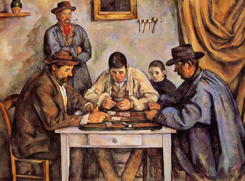 The Card Players by Paul Cezanne — Oil Painting Reproduction