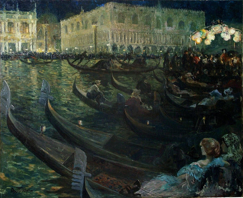 The Carnival Of Venice by Louis Abel-Truchet — Oil Painting Reproduction